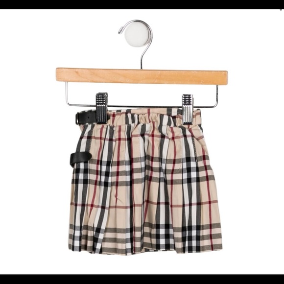 Skirt Beige Burberry Baby Skirt Beige Black, White And Red